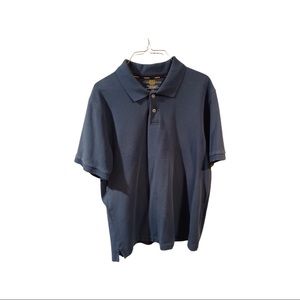 Club Room Brand Short Sleeve Polo Shirt. Blue Large Size. Excellent Condition.